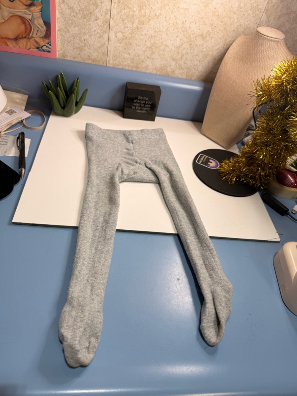 Girls tights grey